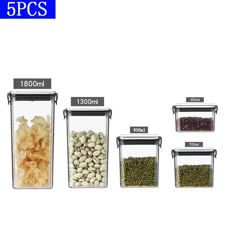 Organiza tu despensa como un chef con este set de contenedores herméticos para cocina. Paquete de 7 contenedores