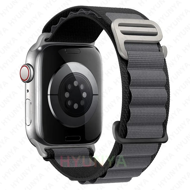 Comodidad, resistencia y estilo para tu Apple Watch con la correa Alpine deportiva.