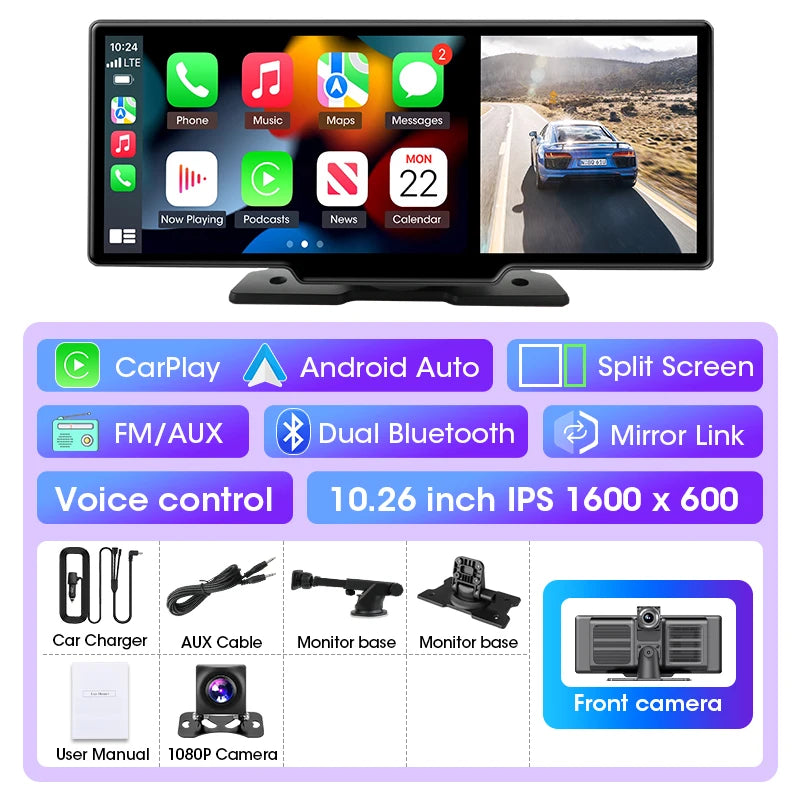 Convierte tu auto en un vehículo inteligente con esta increíble pantalla de 10.26 pulgadas!