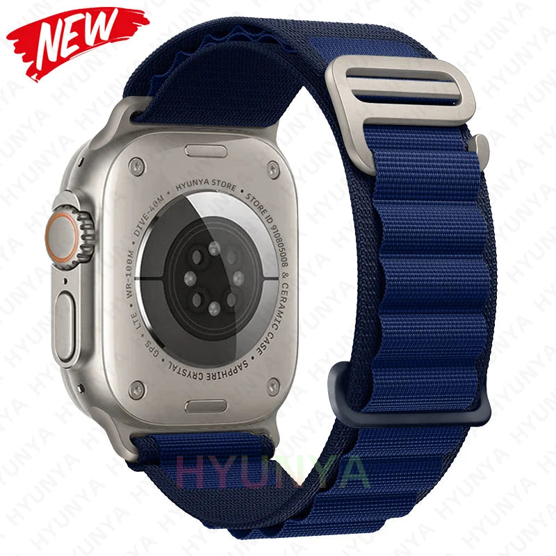 Comodidad, resistencia y estilo para tu Apple Watch con la correa Alpine deportiva.