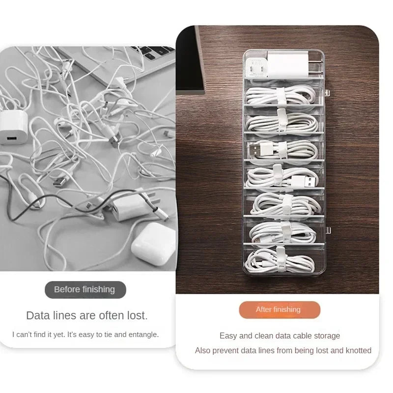 Despídete del Caos de Cables en tu Hogar u Oficina con esta Caja Organizadora.