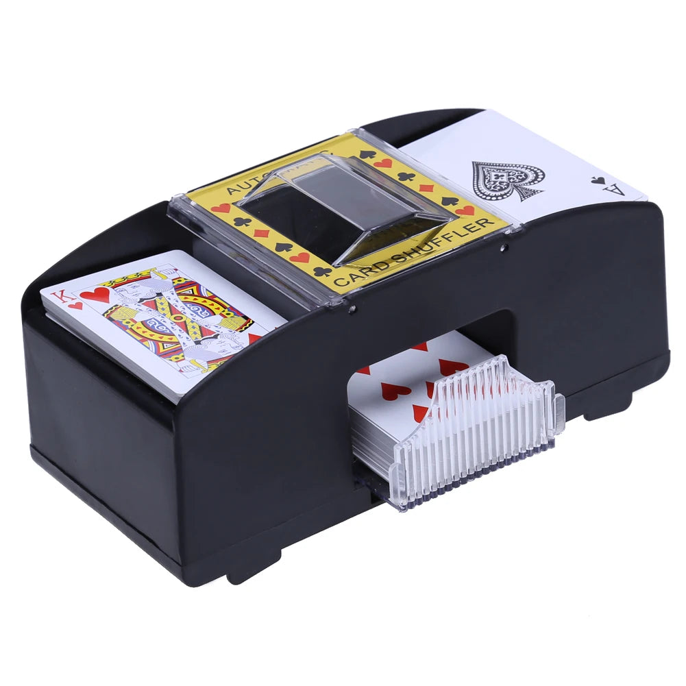 ¿Estás cansado de perder tiempo barajando las cartas entre cada ronda? Con nuestra Máquina Barajadora Automática de Cartas, puedes disfrutar más rápido de tus juegos favoritos, ya sea en casa, en un club o en reuniones