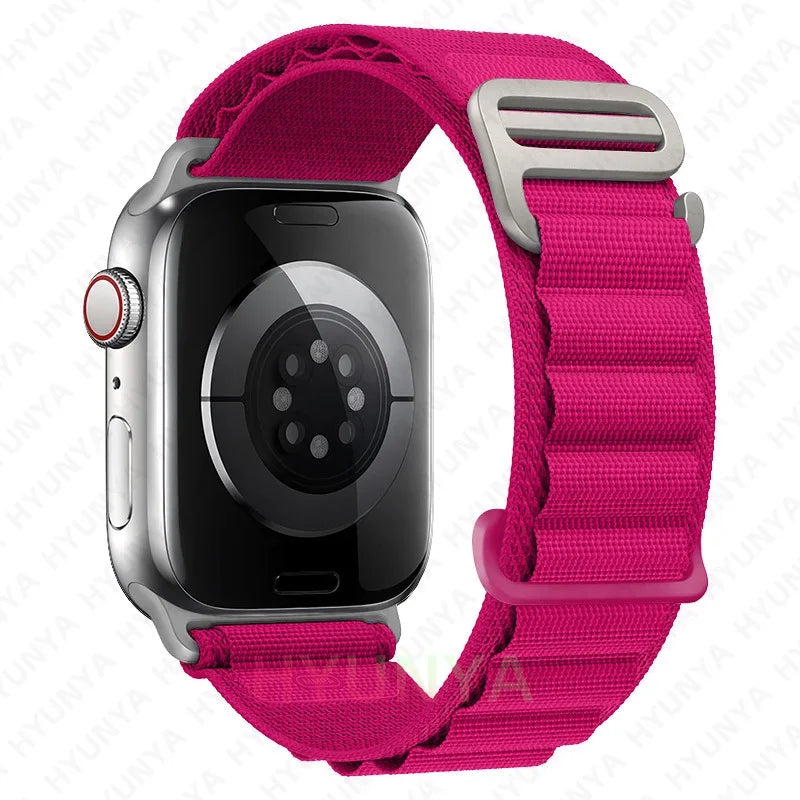 Comodidad, resistencia y estilo para tu Apple Watch con la correa Alpine deportiva.