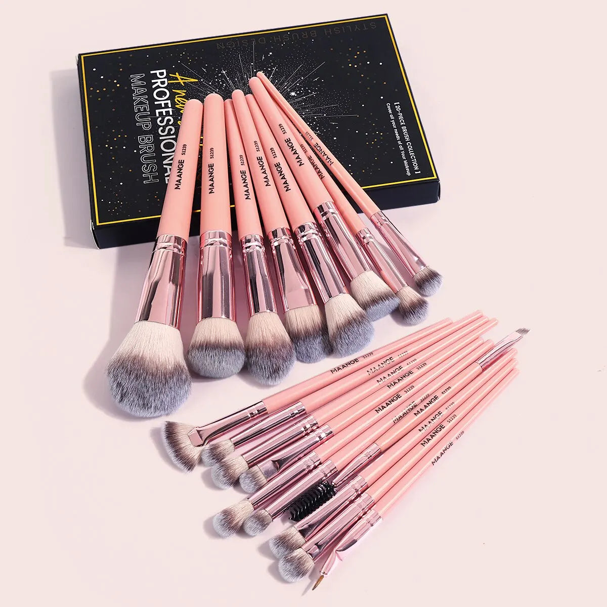 Luce un maquillaje perfecto todos los días. Maquíllate como una experta con este completo set de brochas.