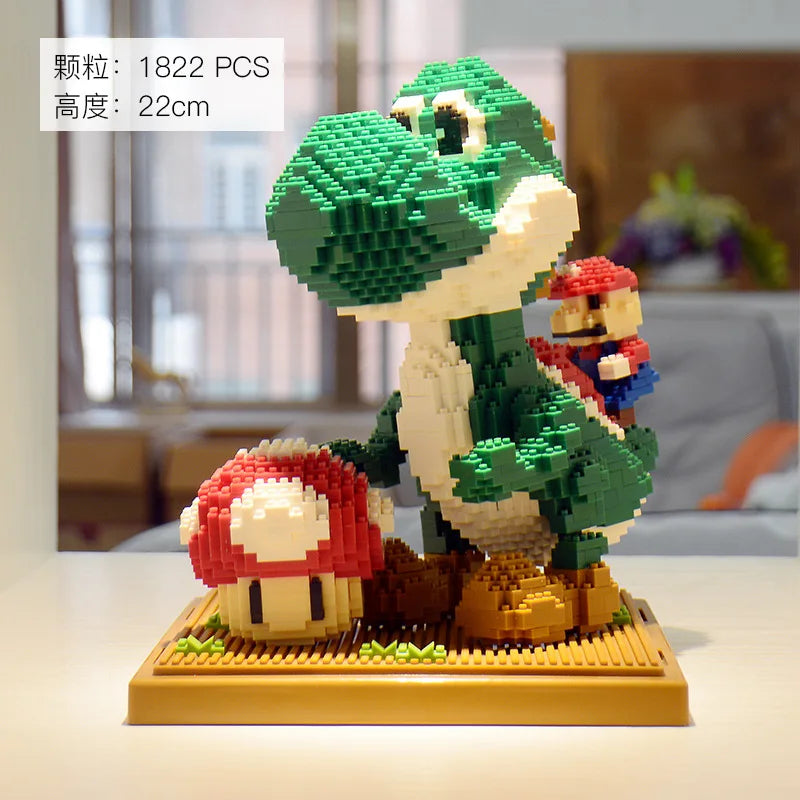 ¡Dale vida a tus momentos de construcción y diversión con los Micro Bloques de Construcción Super Mario! Este set incluye figuras icónicas de Super Mario como Princesa Peach, Bowser, Yoshi, y más, perfectas para los fanáticos de la serie