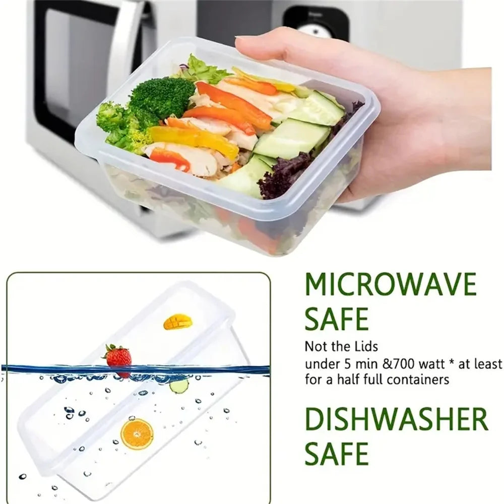 Organiza tu cocina de manera eficiente y segura con este set de 12 contenedores de alta calidad de la marca FDFD. Diseñados para conservar la frescura de tus alimentos sin BPA