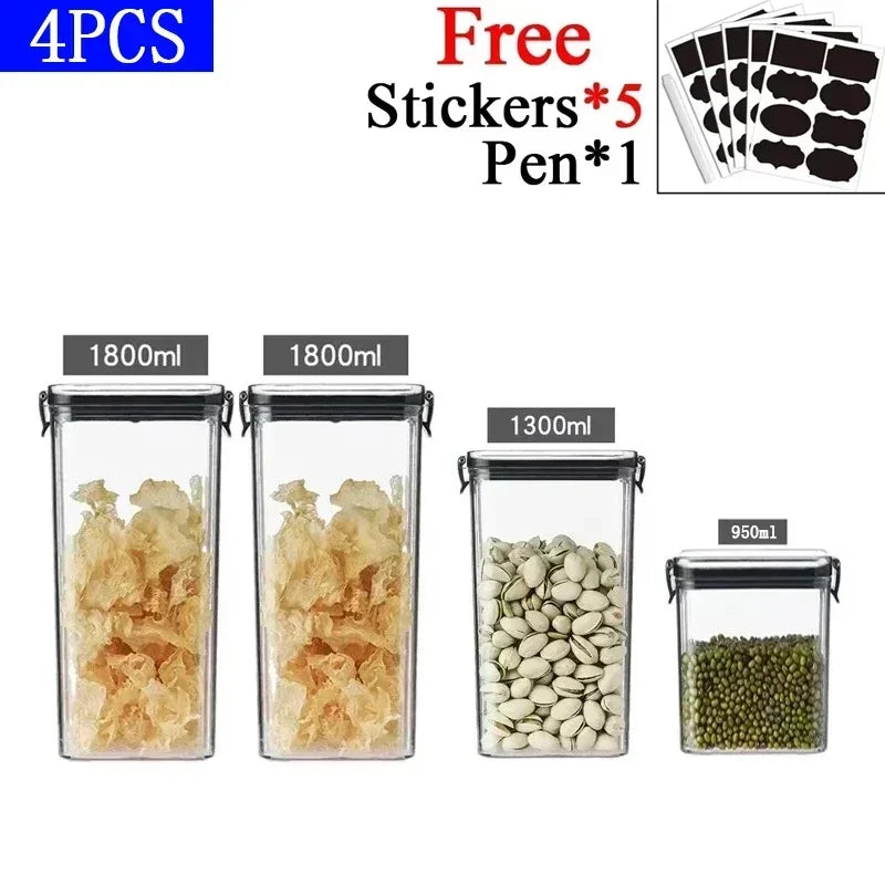 Organiza tu despensa como un chef con este set de contenedores herméticos para cocina. Paquete de 7 contenedores