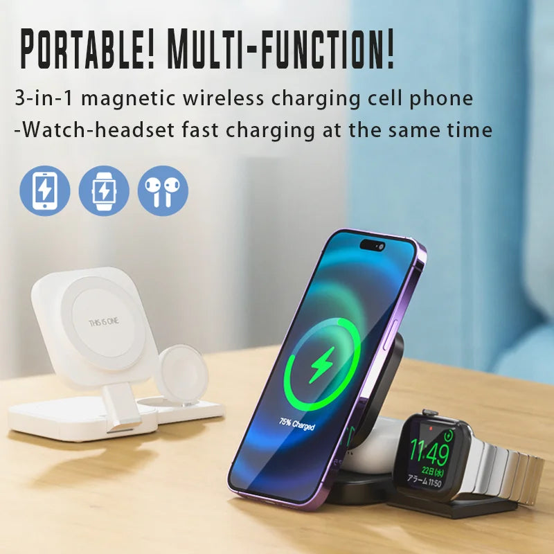 Carga rápida y sin cables para todos tus dispositivos Apple en un solo lugar.