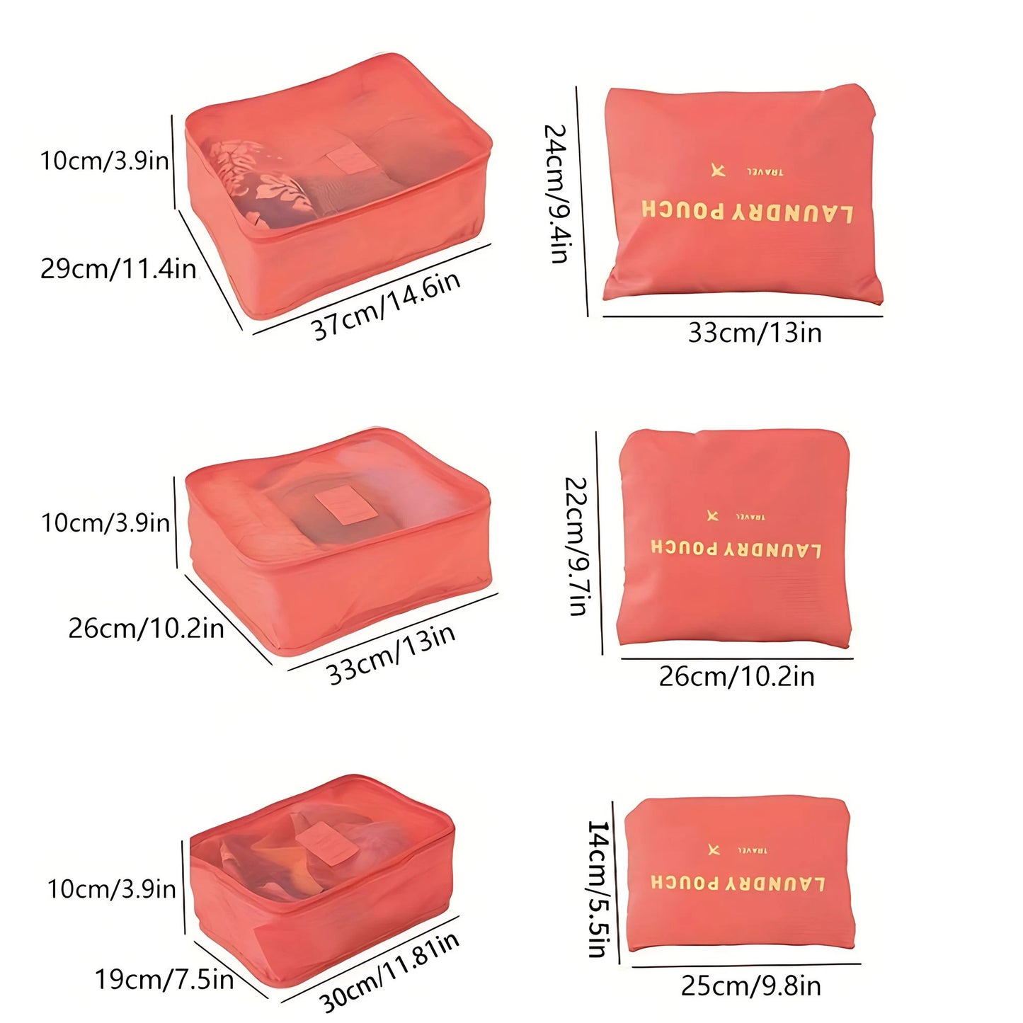 ¿Te gustaría mantener tu equipaje perfectamente organizado y protegido durante tus viajes? Con nuestro Juego de Bolsas de Almacenamiento para Viaje, podrás organizar fácilmente tus pertenencias, desde ropa y calzado hasta artículos pequeños y accesorios