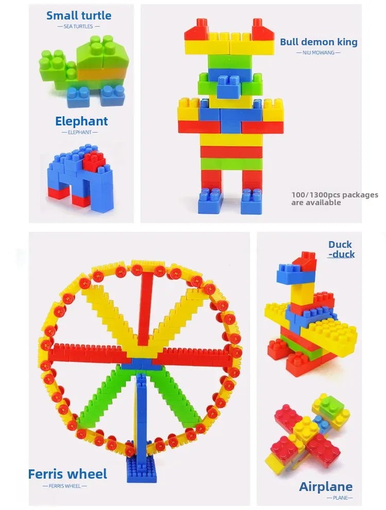¡Despierta la creatividad y el aprendizaje del pequeño con este set de bloques de construcción!