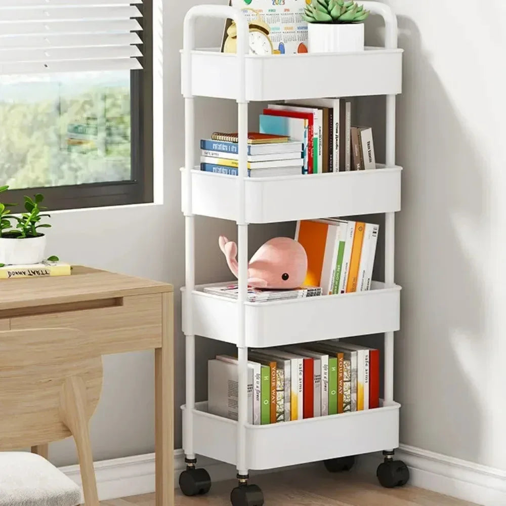 Optimiza tu hogar con este carrito Organizador Multiusos con Ruedas! Ahorra espacio y Mantén el Orden.