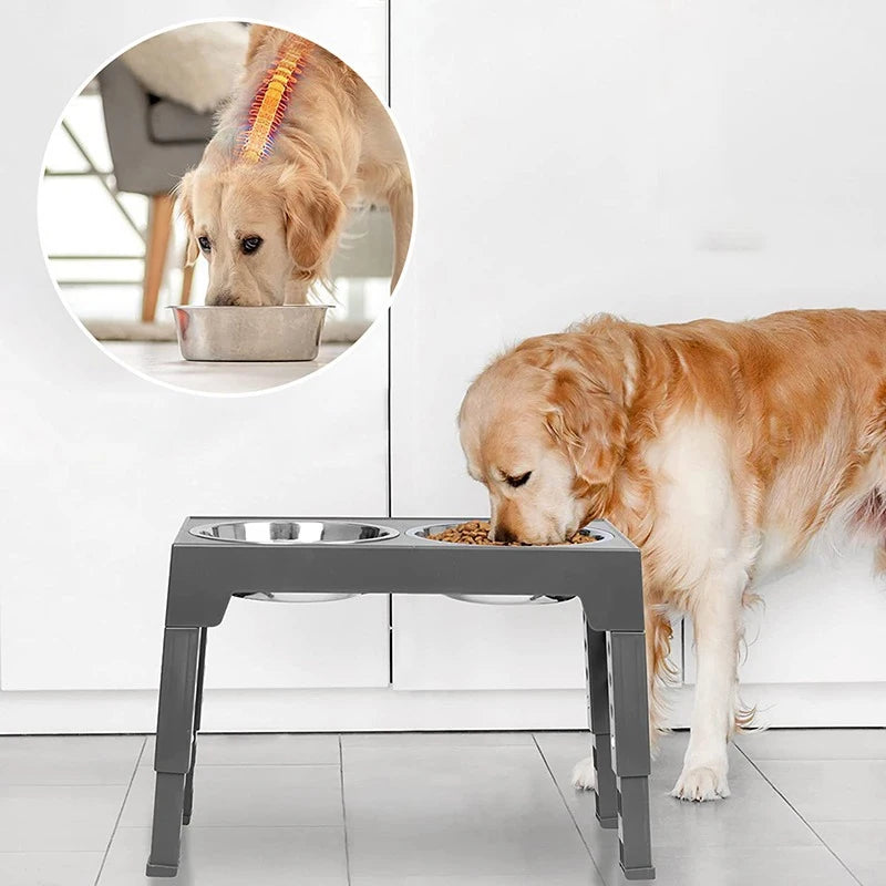¿Estás buscando la mejor opción para alimentar a tu perro de manera saludable y cómoda? Este comedero ajustable elevado es todo lo que necesitas para asegurar que tu mascota disfrute de sus comidas mientras cuidas de su salud y bienestar.
