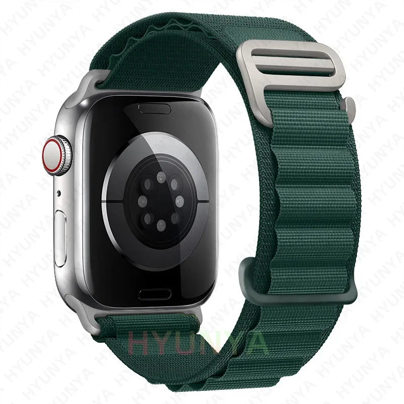Comodidad, resistencia y estilo para tu Apple Watch con la correa Alpine deportiva.