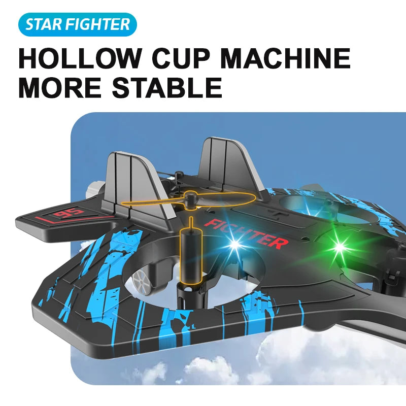 Pilotea este avión planeador a control remoto. Diversión Aérea sin Límites para Niños.
