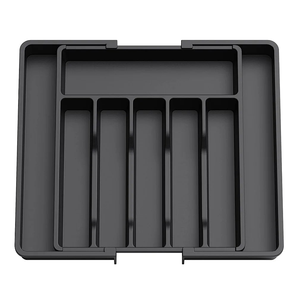 ¿Tienes un cajón de cocina desordenado y te cuesta encontrar tus cubiertos cuando los necesitas? ¡Este organizador de cajones para cubiertos es la solución perfecta para mantener tu cocina ordenada y eficiente! Con su diseño expandible y ajustable