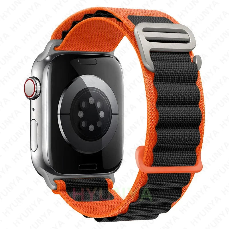 Comodidad, resistencia y estilo para tu Apple Watch con la correa Alpine deportiva.