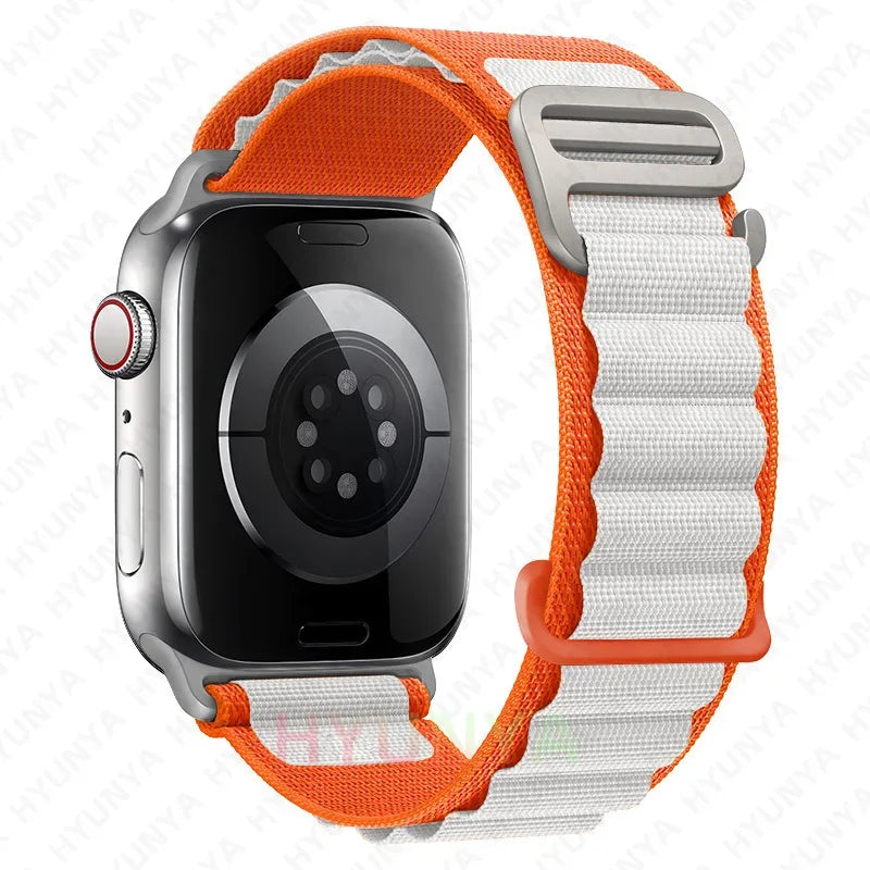 Comodidad, resistencia y estilo para tu Apple Watch con la correa Alpine deportiva.