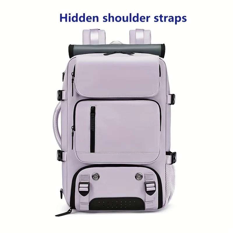 Lleva todo lo que necesites de forma segura y organizada con esta mochila resistente al agua diseñada para viajeros y ventureros.