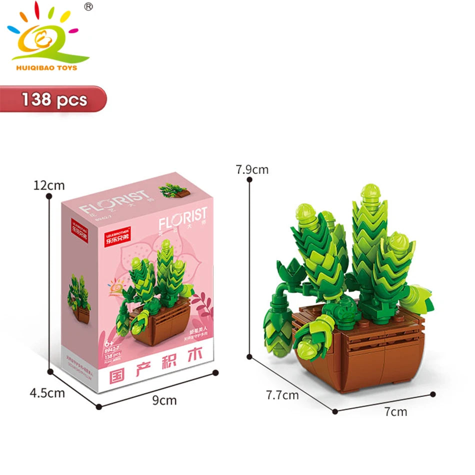 Crea belleza con tus manos: suculenta decorativa de bloques DIY