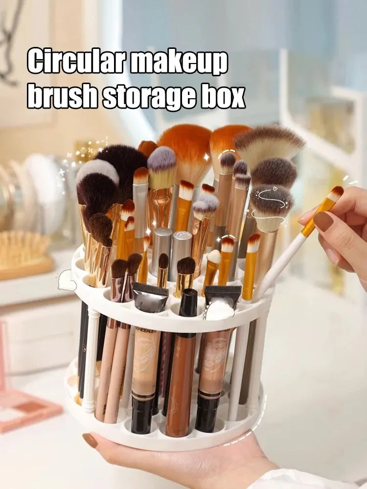Olvídate del desorden y ten siempre a la mano tus herramientas de maquillaje de forma elegante y práctica.