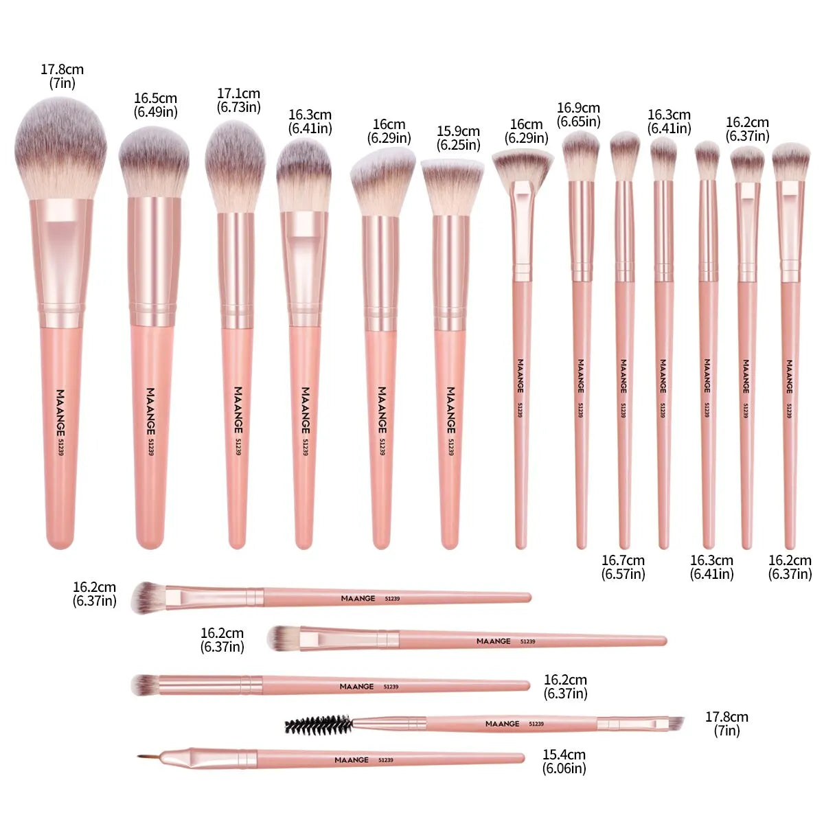 Luce un maquillaje perfecto todos los días. Maquíllate como una experta con este completo set de brochas.