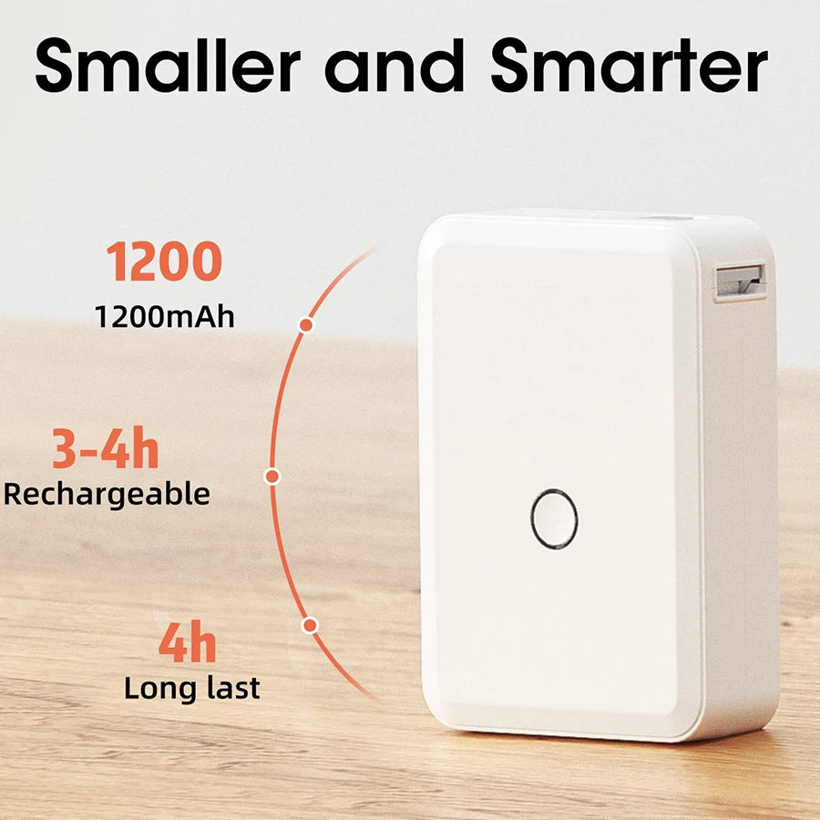 Organiza tu vida con Estilo. Esta mini impresora térmica es lo que necesitas para crear etiquetas rápidas y limpias.