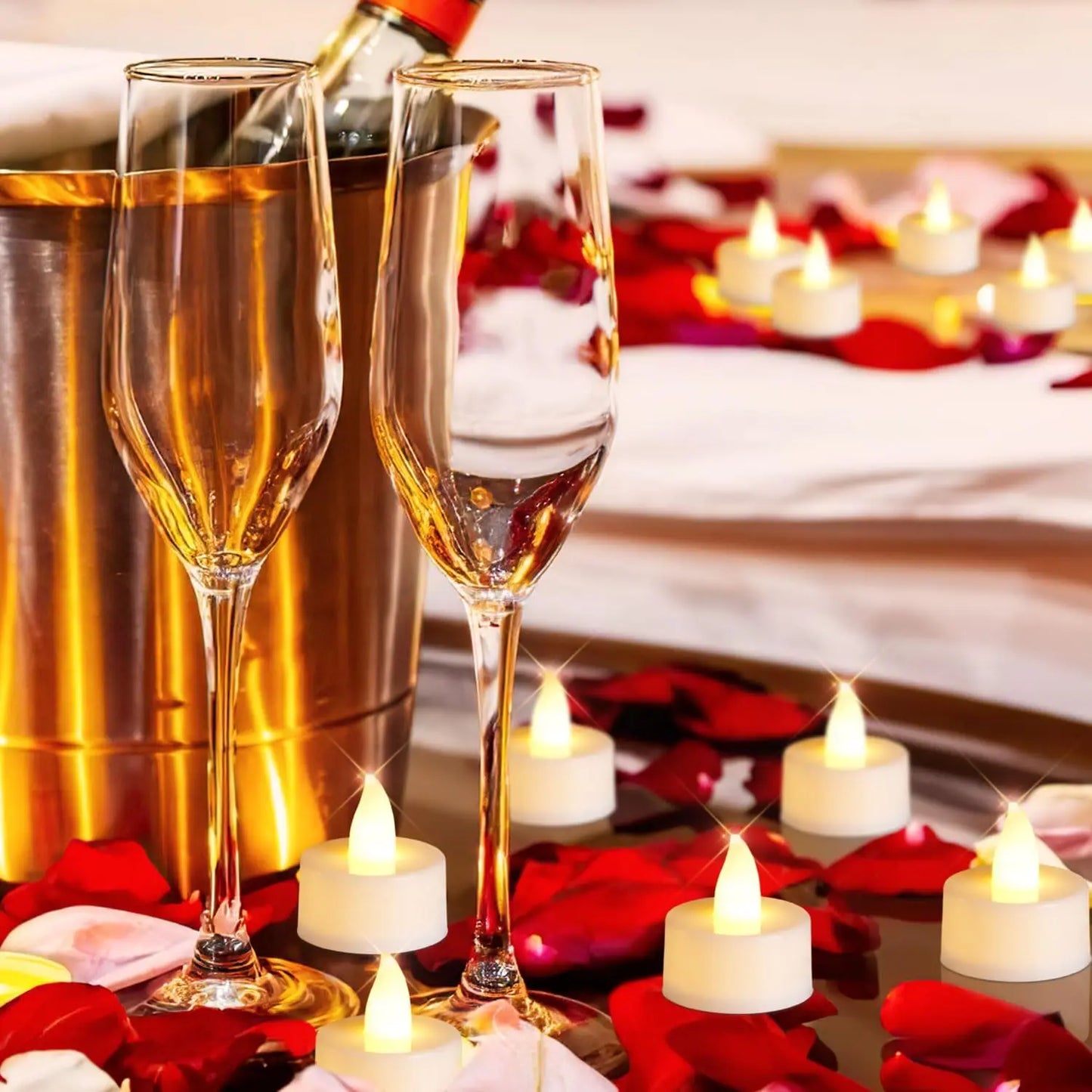 Crea un ambiente Cálido y Acogedor con este set de Velas Sin Llama!