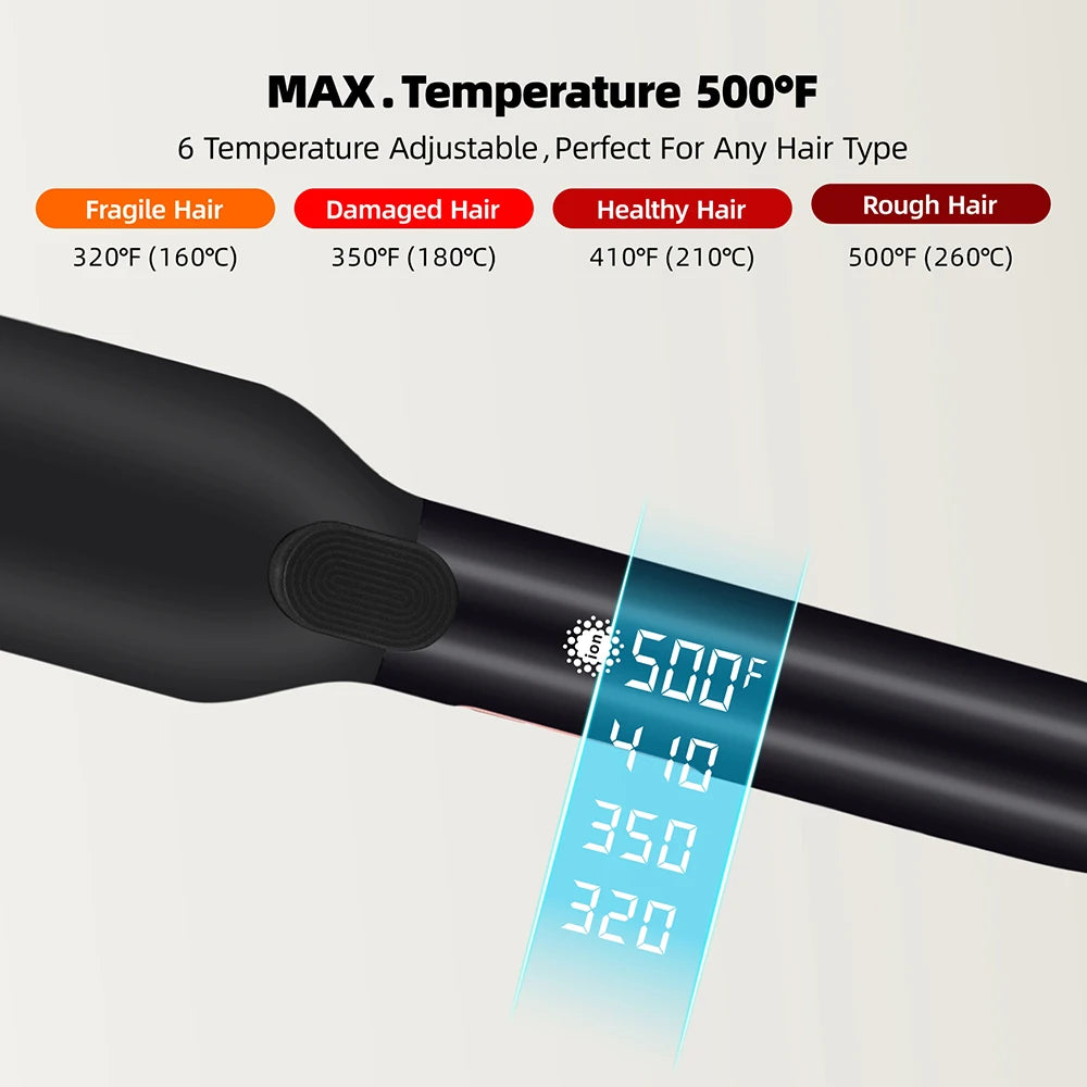 Alisa, trata y recupera tu cabello como en salón: Plancha profesional 500°F con tecnología de plasma.