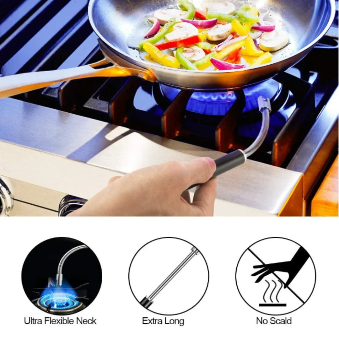 ¿Cansado de luchar con encendedores tradicionales que se apagan fácilmente o son difíciles de usar? Con el Encendedor de Velas Electrónico USB con LED, tendrás la herramienta perfecta para encender tus velas, parrilladas ,etc