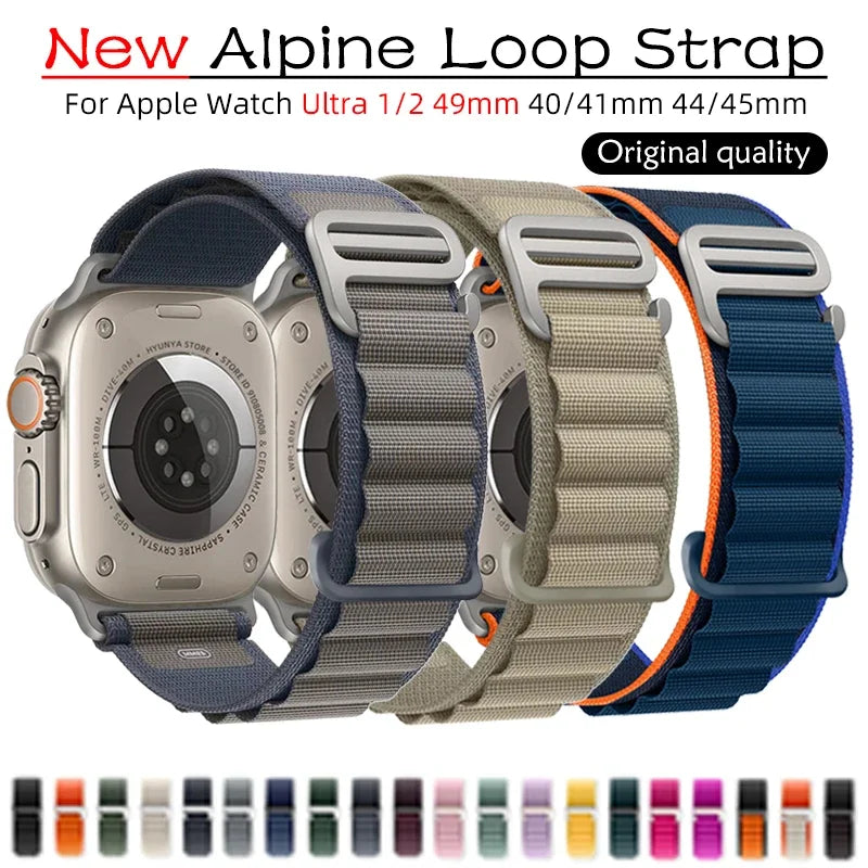 Comodidad, resistencia y estilo para tu Apple Watch con la correa Alpine deportiva.