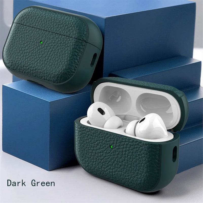 Dale a tus AirPods el mejor cuidado con esta funda de textura de cuero, diseñada para ofrecer protección, estilo y comodidad.