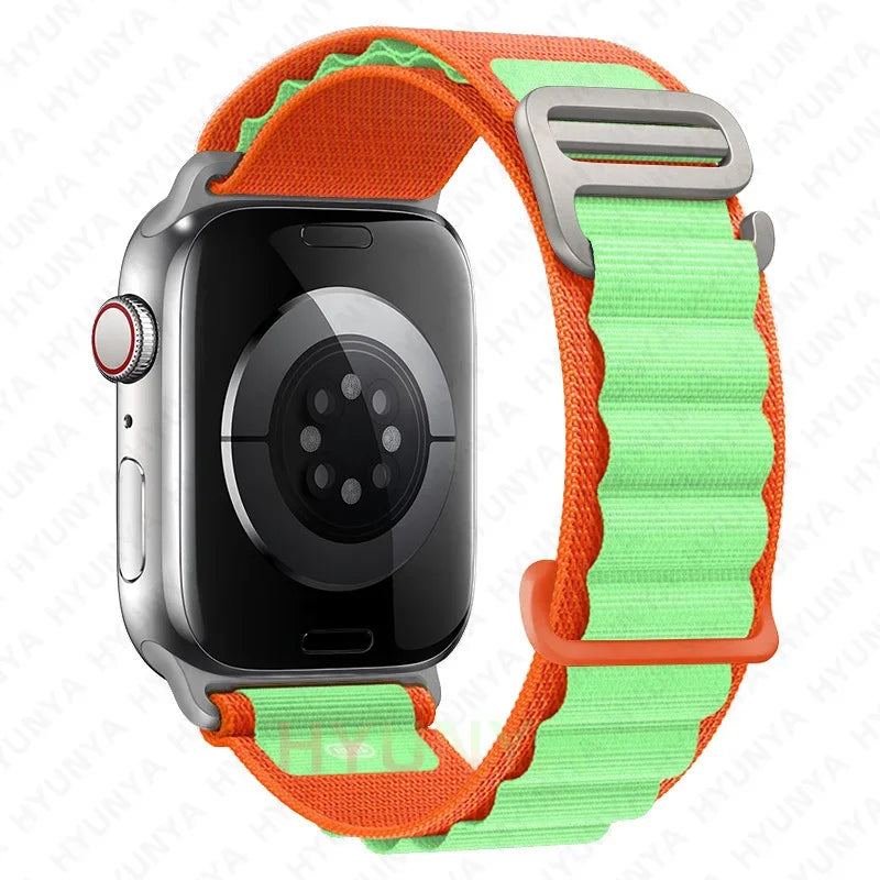 Comodidad, resistencia y estilo para tu Apple Watch con la correa Alpine deportiva.