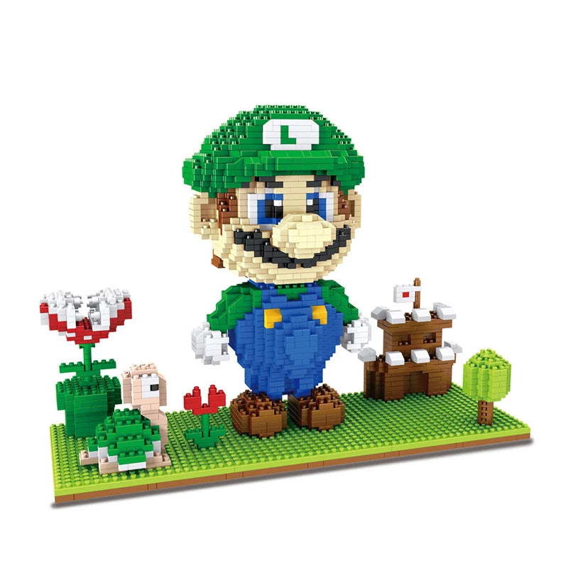 ¡Sumérgete en el mundo de Super Mario y Anime con estas increíbles figuras coleccionables de bloques de construcción!