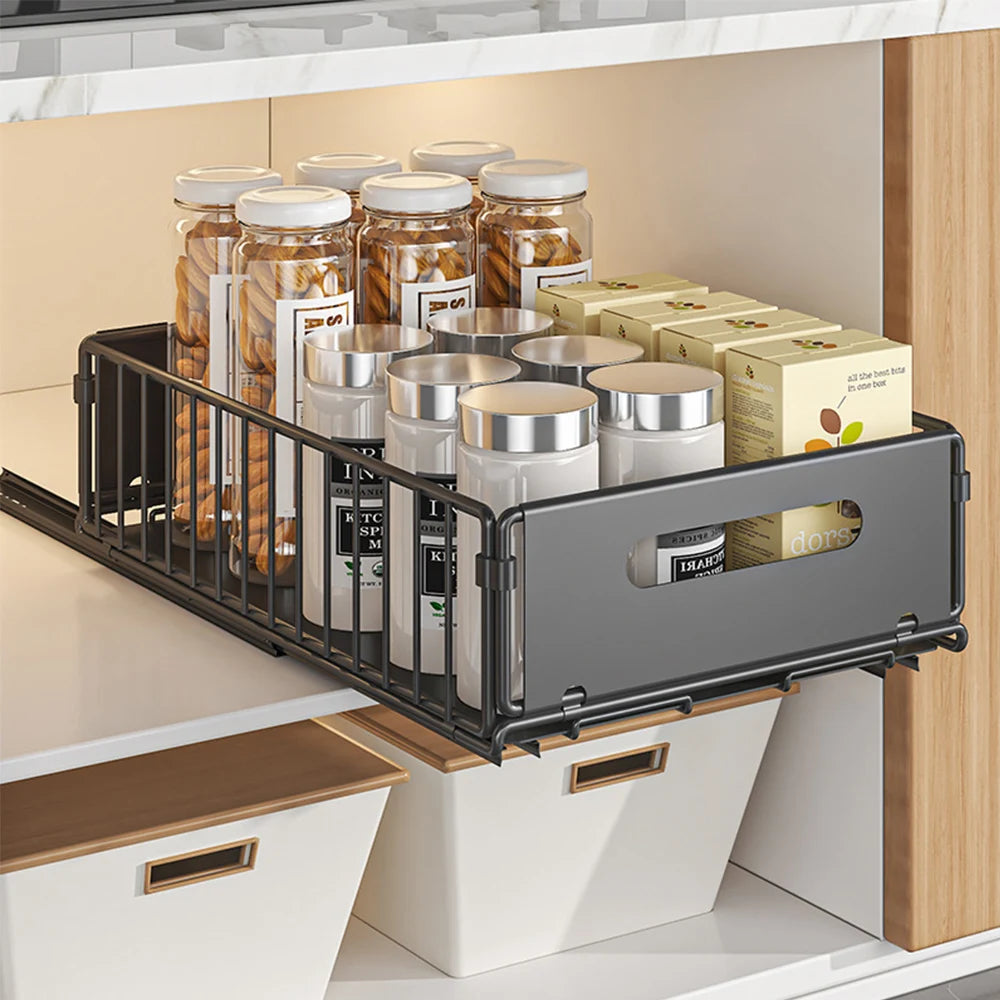 ¡Transforma tu cocina y otros espacios con el Organizador Extraíble JYPS! Diseñado para hacer tu vida más fácil, este estante de almacenamiento de alta calidad es la solución perfecta para mantener todo en su lugar y al alcance de la mano