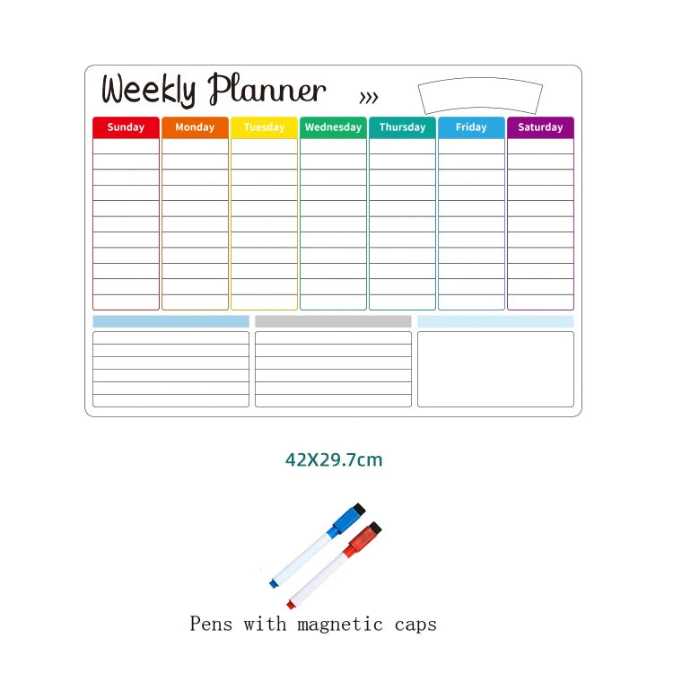 Organiza tu semana y tu mes de manera fácil y visual con este calendario magnético!