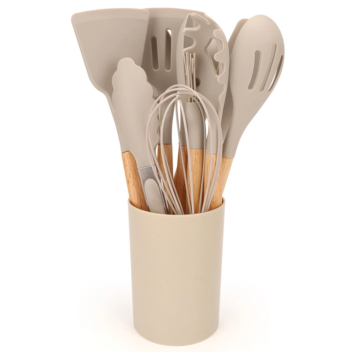 Todo lo que necesitas para hacer que tus momentos en la cocina sean más fáciles, seguros y eficientes, Kit de Cocina de 12 Piezas - Utensilios de Silicona sin BPA
