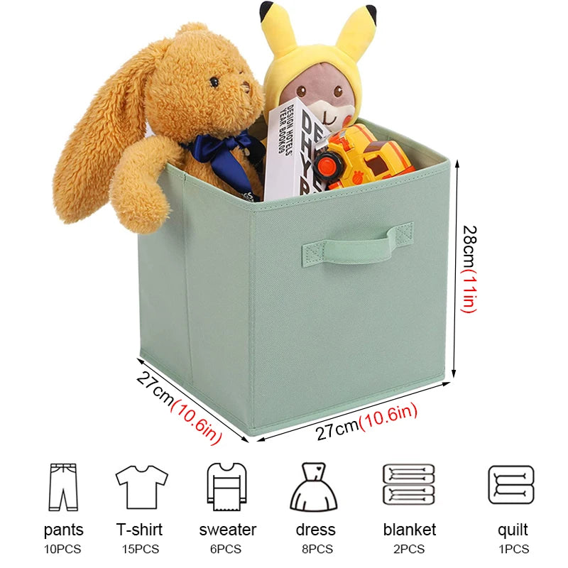 ¿Necesitas una solución práctica y ordenada para almacenar tus pertenencias? ¡Nuestros Cubos de Almacenamiento de Tela Plegables son la respuesta perfecta! Diseñados para ayudarte a mantener tu hogar organizado