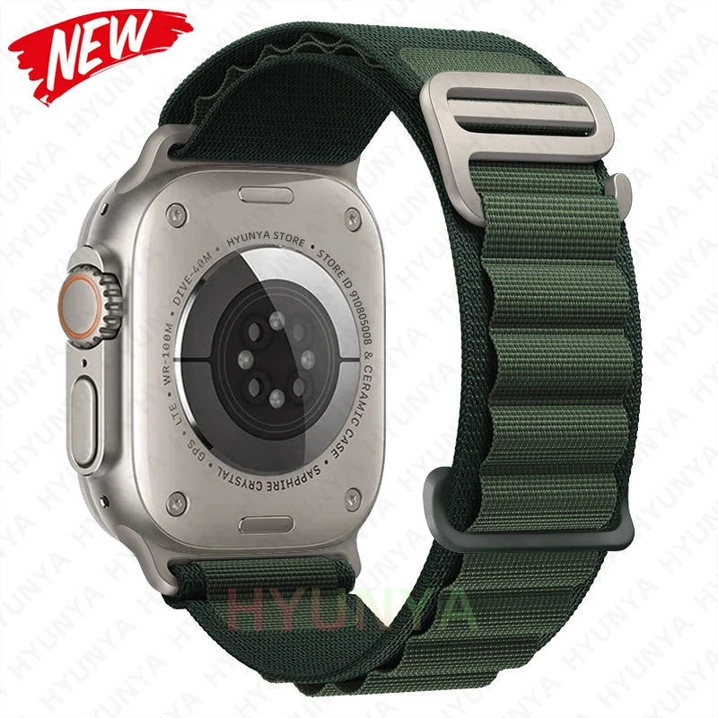Comodidad, resistencia y estilo para tu Apple Watch con la correa Alpine deportiva.