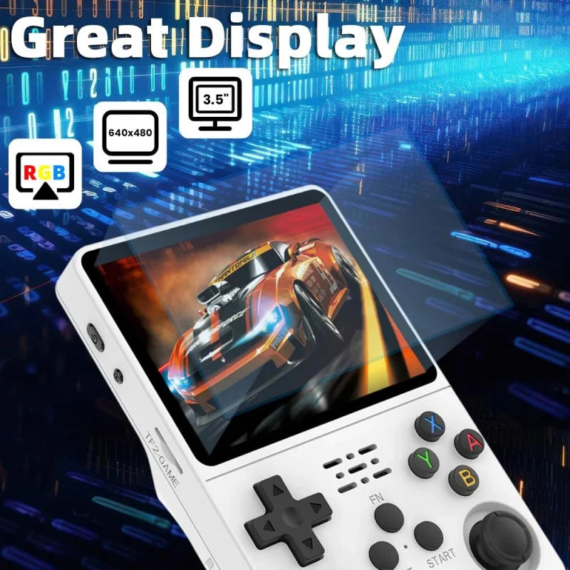 Revive la nostalgia de los videojuegos con la mini consola retro portátil. Más de 15,000 juegos preinstalados.