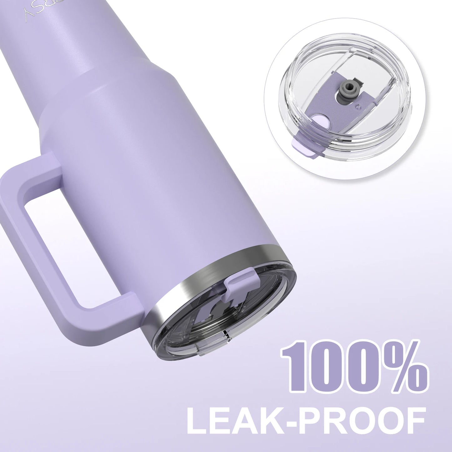 ¡Tu nuevo compañero para mantener las bebidas a la temperatura ideal durante todo el día! Este vaso aislado de 1200ML es perfecto para quienes buscan un termo de gran capacidad que sea práctico, resistente y fácil de usar