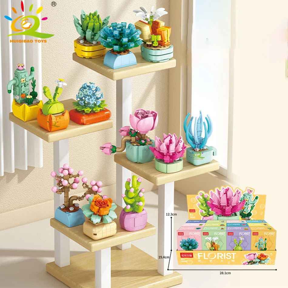Crea belleza con tus manos: suculenta decorativa de bloques DIY