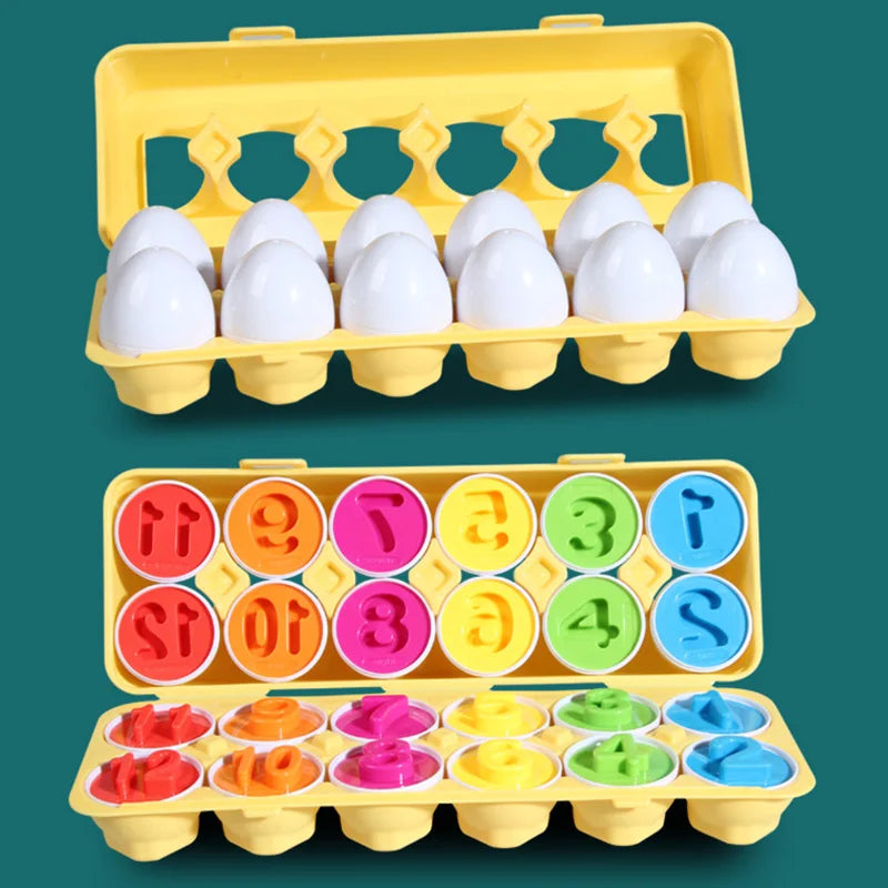 ¡Haz que tu pequeño aprenda mientras juega con nuestros Huevos a Juego para Niños Pequeños! Este juguete educativo Montessori está diseñado para estimular el desarrollo cognitivo, la coordinación y el reconocimiento de colores y formas