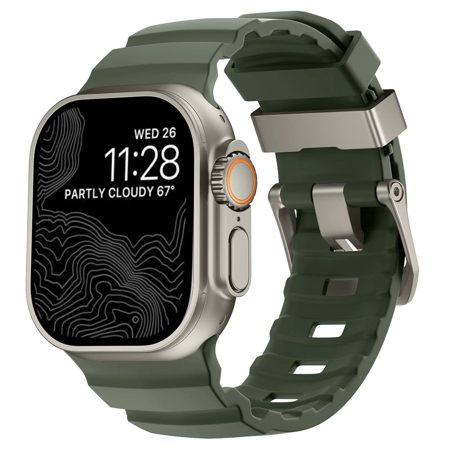 ¿Buscas Una Correa resistente, cómoda, con un diseño robusto y deportivo para tu Apple Watch?