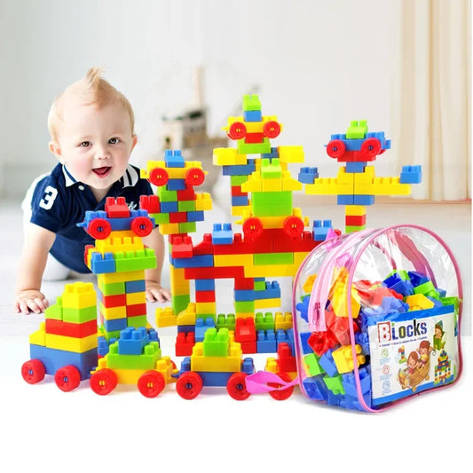 ¡Despierta la creatividad y el aprendizaje del pequeño con este set de bloques de construcción!