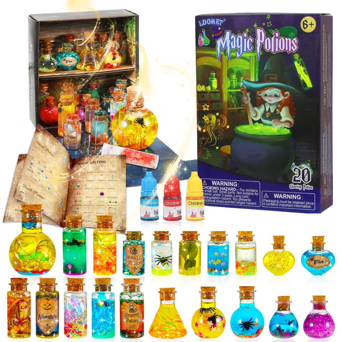 ¿Estás buscando un regalo único y emocionante para tus hijos? ¡Nuestro Kit de Pociones Mágicas DIY es la opción perfecta para despertar la imaginación y creatividad de los más pequeños! Este kit mágico permite a los niños crear sus propias pociones