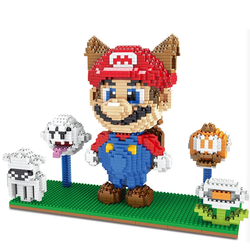 ¡Sumérgete en el mundo de Super Mario y Anime con estas increíbles figuras coleccionables de bloques de construcción!
