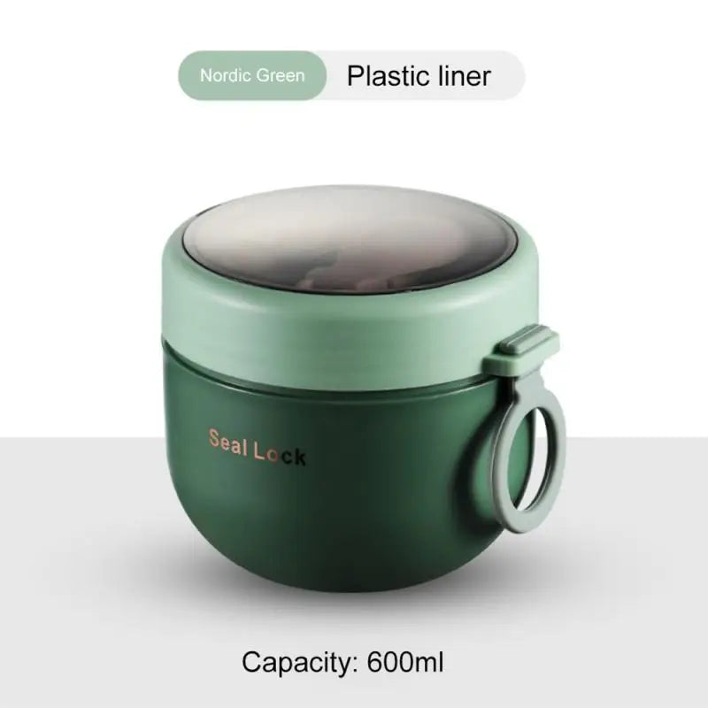 ¿Te gustaría disfrutar de tu comida caliente o fría en cualquier lugar? Este frasco térmico de acero inoxidable es la solución.
