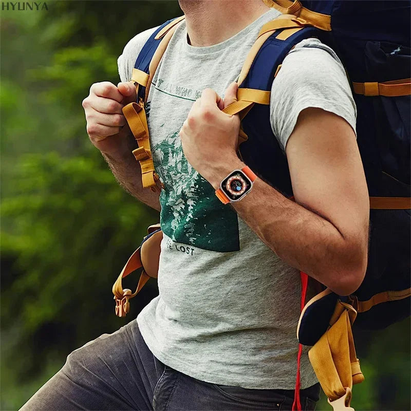 Comodidad, resistencia y estilo para tu Apple Watch con la correa Alpine deportiva.