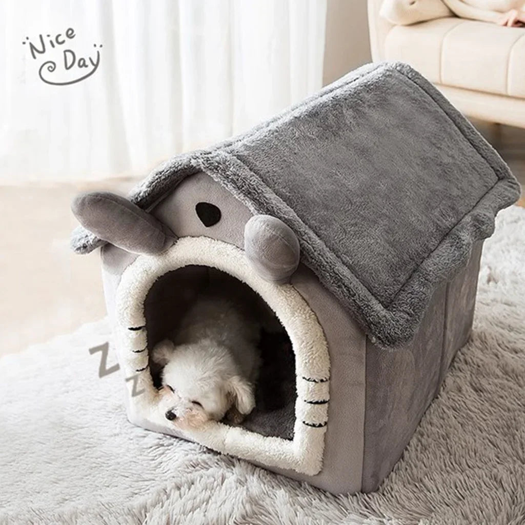Dale a tu mascota un refugio cómodo y acogedor con esta casita suave y lavable.