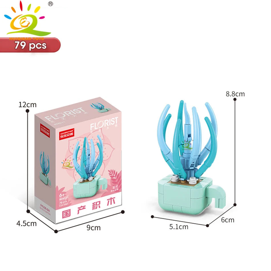 Crea belleza con tus manos: suculenta decorativa de bloques DIY